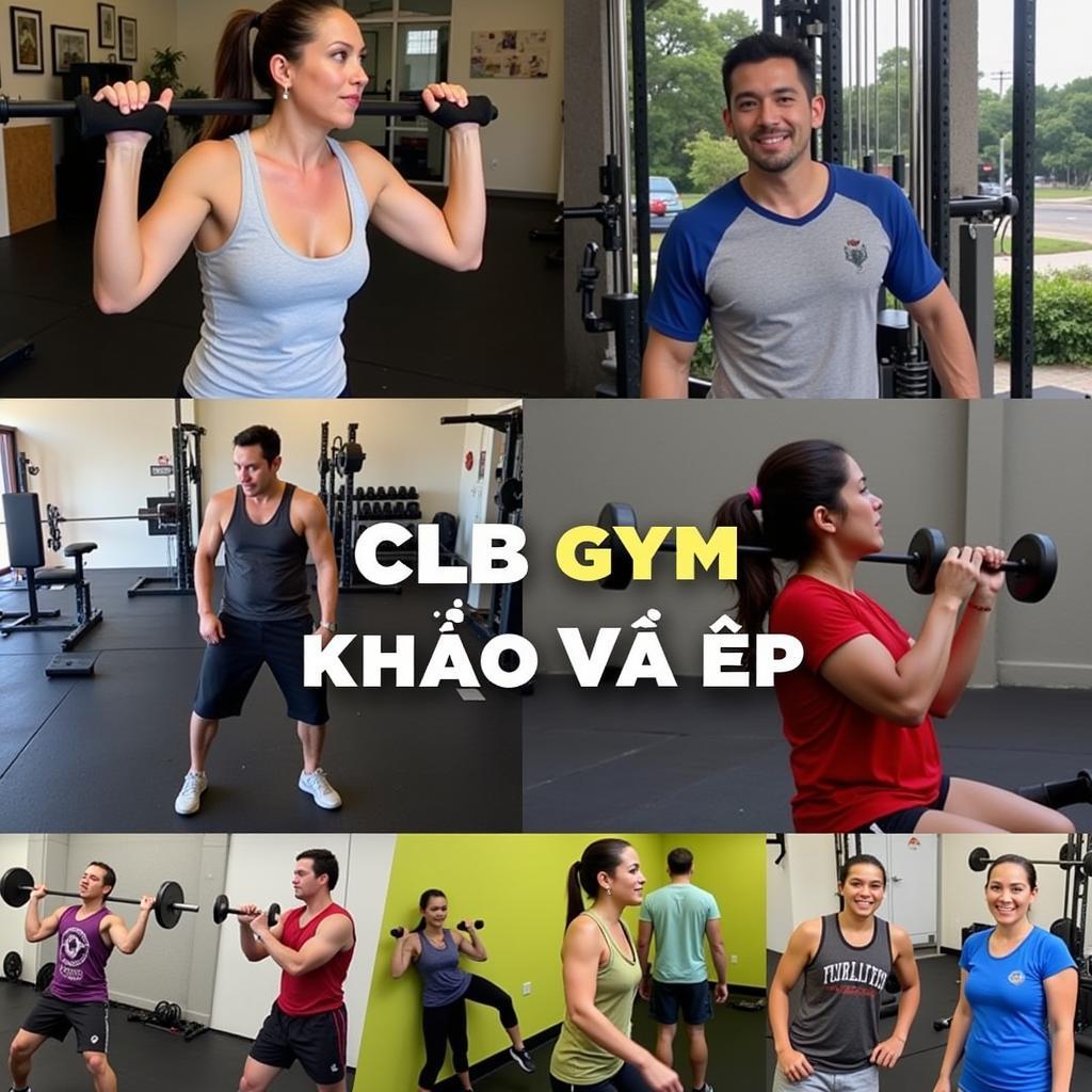 Tập luyện tại CLB Gym Khoẻ Và Đẹp