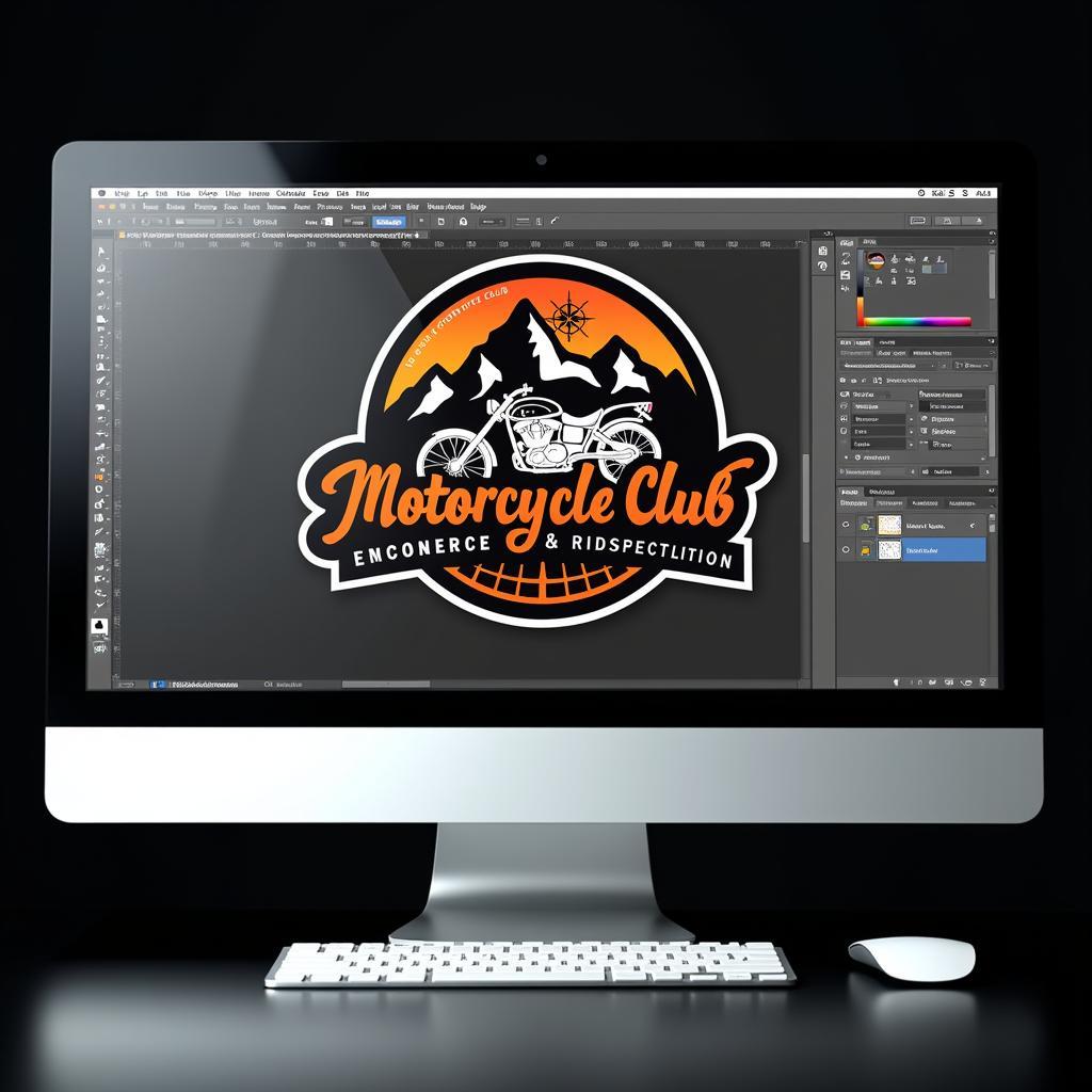 Mẫu file logo PSD CLB phượt thủ độc đáo