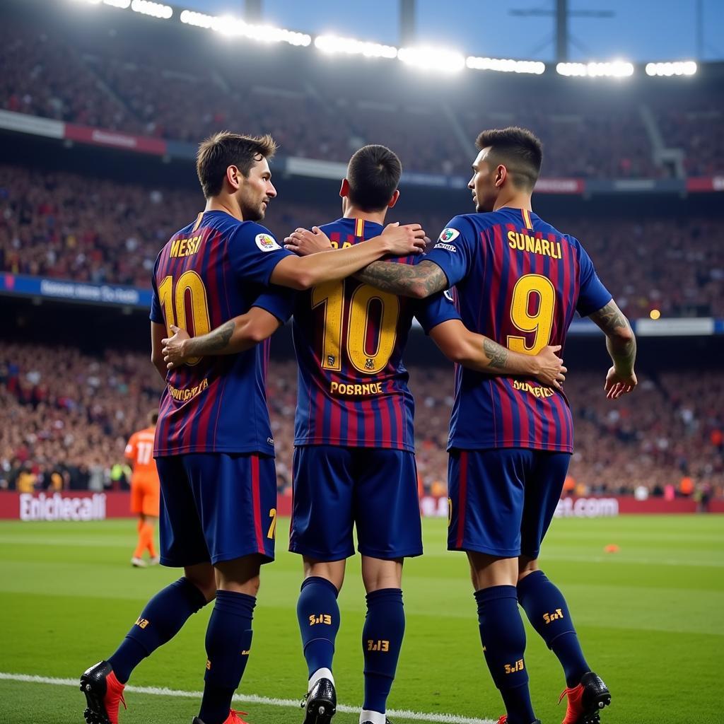 Bộ ba MSN: Messi, Suárez, Neymar