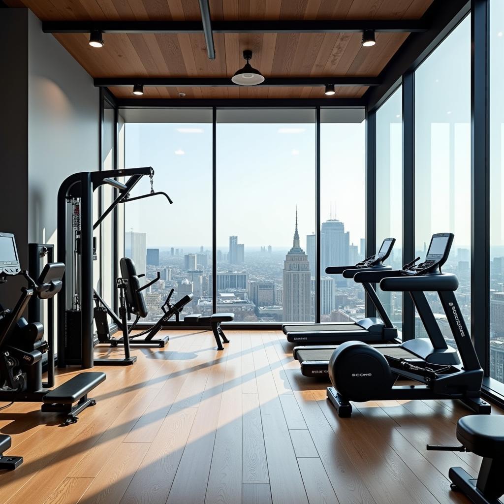 Phòng tập gym hiện đại