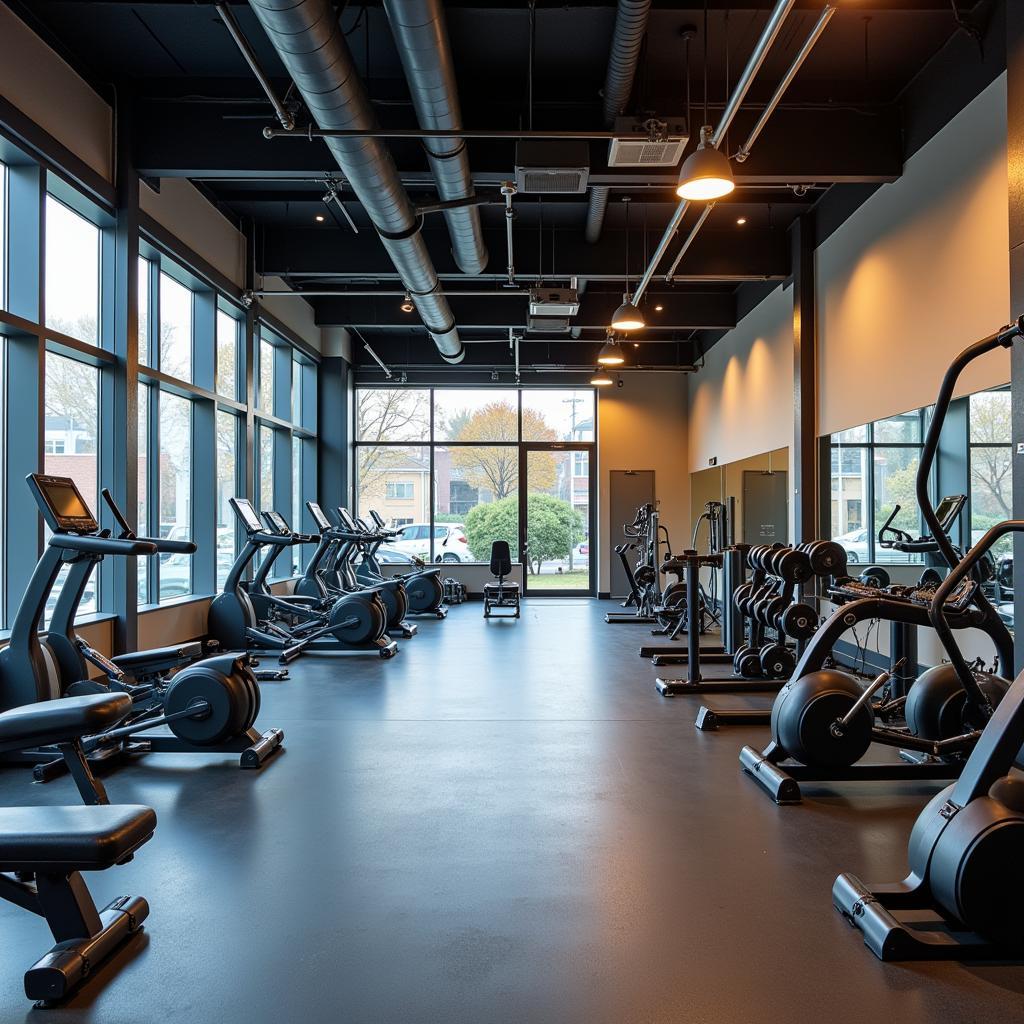 Phòng tập gym hiện đại