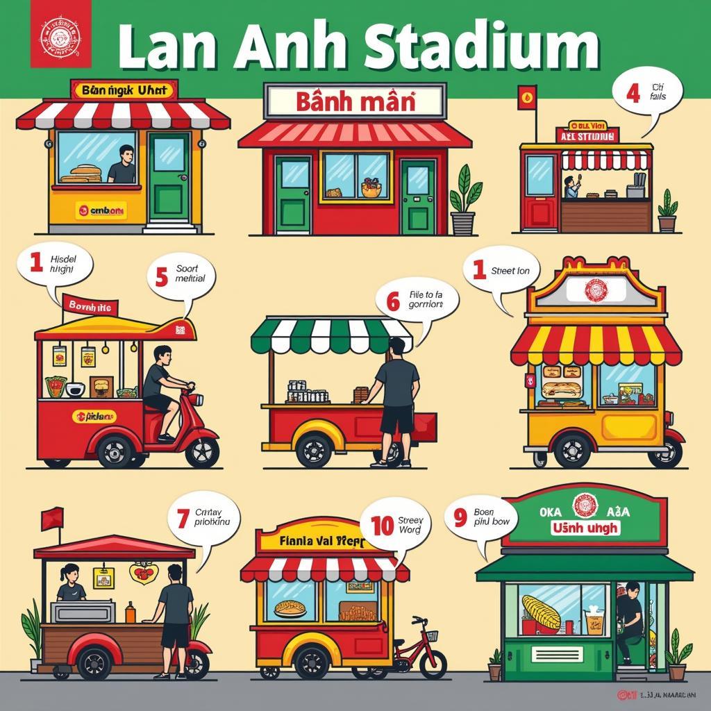 Fast food restaurants near Lan Anh Stadium