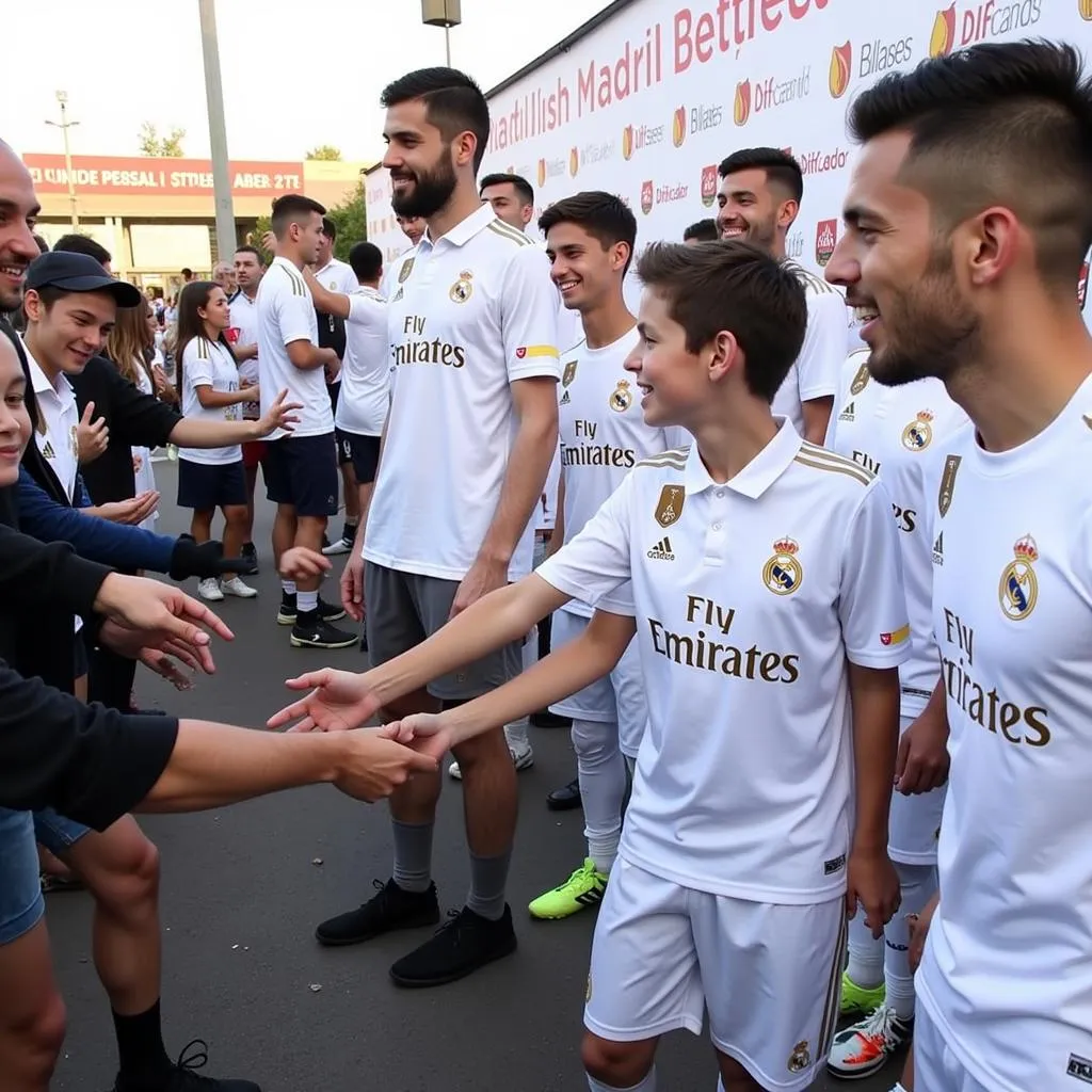 Hình ảnh Real Madrid tham gia phong trào vận động viên 2018