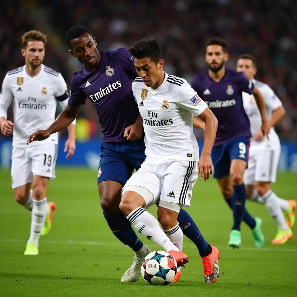 Hình ảnh Real Madrid thi đấu Champions League 2018