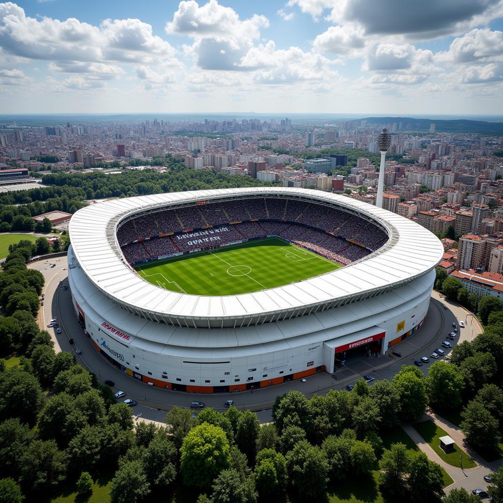 Sân vận động Donbass Arena, sân nhà của CLB Shakhtar Donetsk