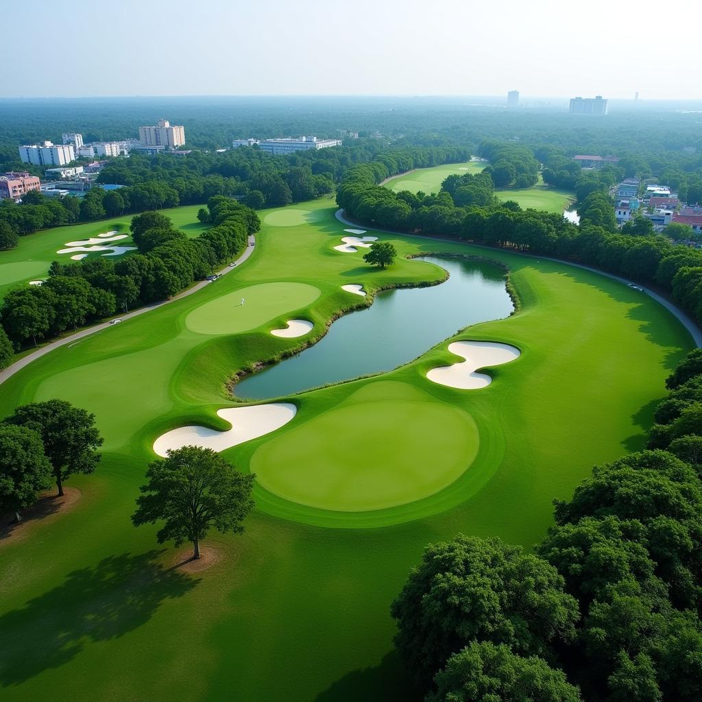 Toàn cảnh sân golf Tân Sơn Nhất