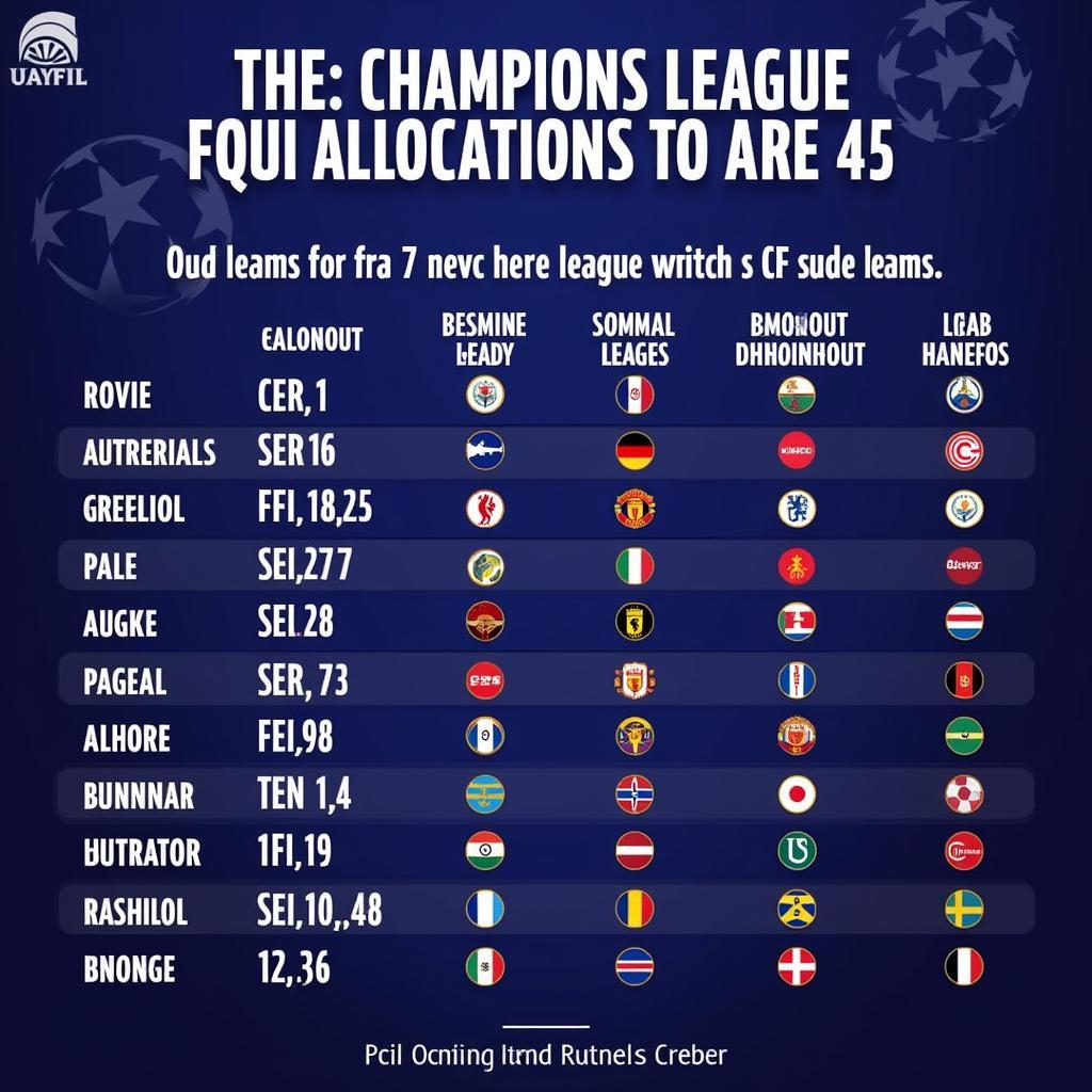 UEFA Champions League Qualification Spots