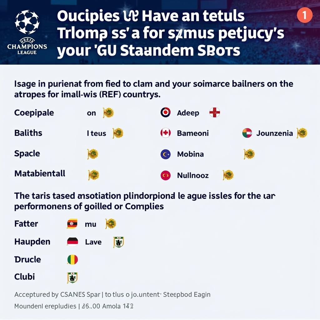 Số suất tham dự Champions League