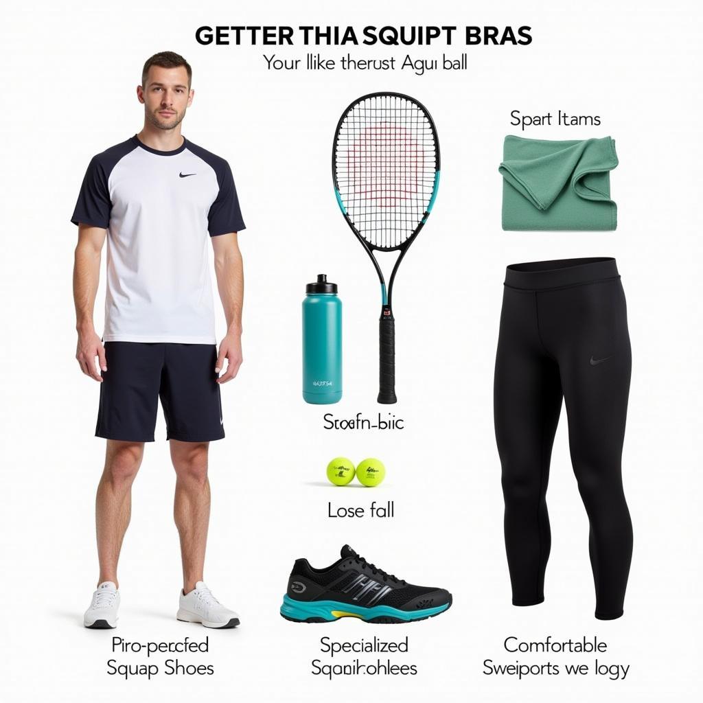 Trang bị cần thiết khi chơi Squash