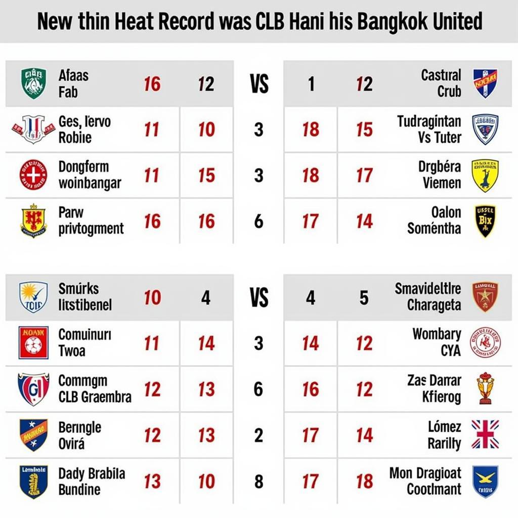 Lịch sử đối đầu giữa CLB Hà Nội và Bangkok United