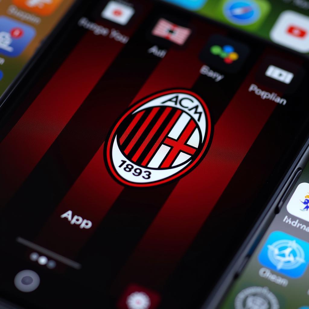 Logo CLB AC Milan Trang Trí Điện Thoại: Thể Hiện Đẳng Cấp Tifosi