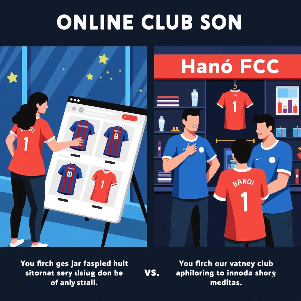 Mua áo đấu CLB Hà Nội online và offline